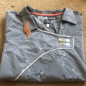 Jamie sadock Grey golf shirt Medium